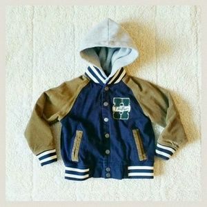 📚Tommy Hilfiger hoody letter jacket